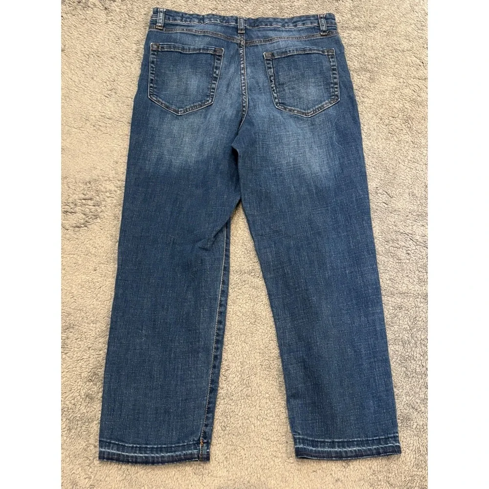 Ella Moss Jeans Womens 12/31 High Waist Straight Medium Wash Blue Stretch Denim